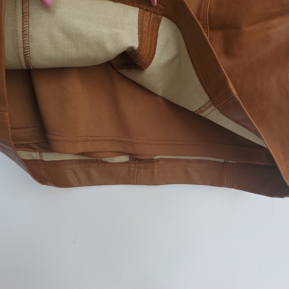 SHE & SKY Faux Leather Mini Skirt Sz L - EUC! - Picture 8 of 11